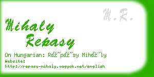 mihaly repasy business card